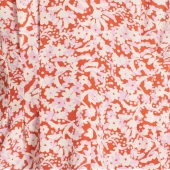 Rebecca Taylor Provence Block Print Silk V-Neck - Picture 5 of 7